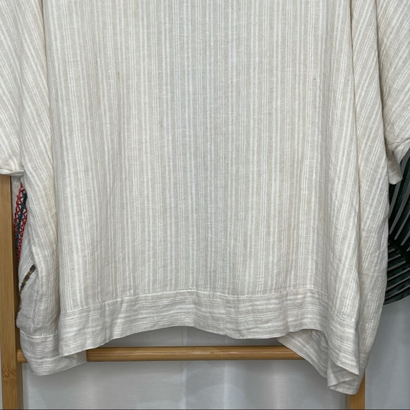 Zara Embroidered Beaded Linen Jacket Boho XS-S - Picture 7 of 8